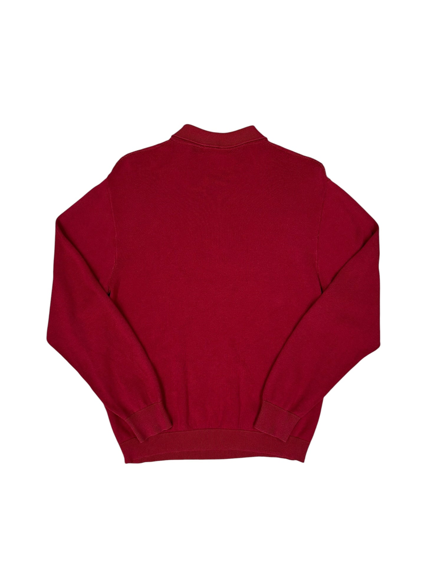 Polo de punto Supreme rojo con media cremallera
