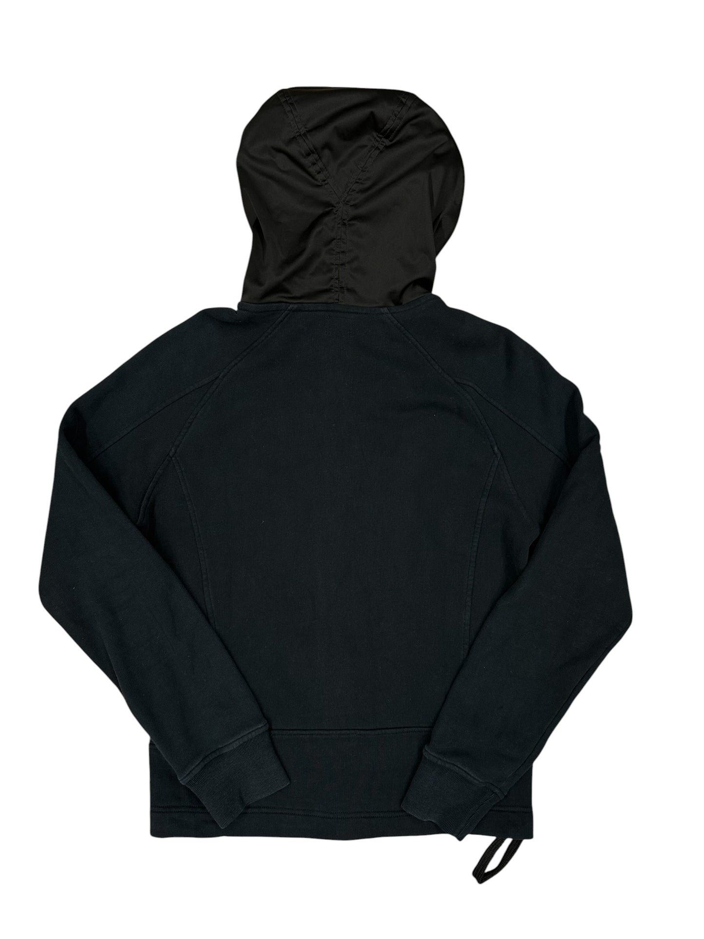Chaqueta CP Company negra con capucha Goggle full zip (gafas integradas)