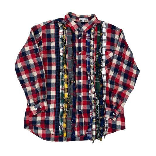 Camisa Needles Rebuild a cuadros patchwork con diseño deconstruido (1 of 1 style)