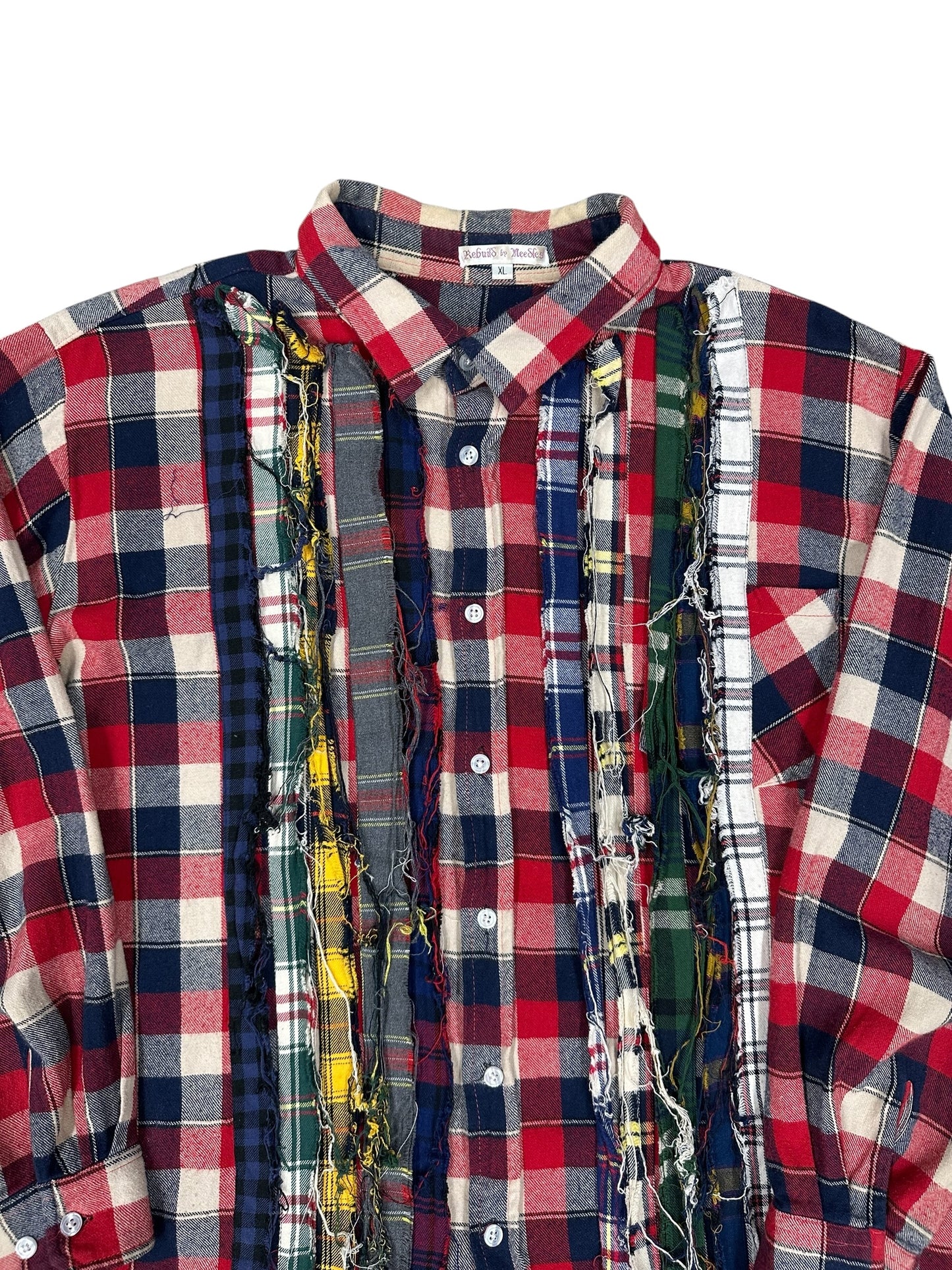 Camisa Needles Rebuild a cuadros patchwork con diseño deconstruido (1 of 1 style)