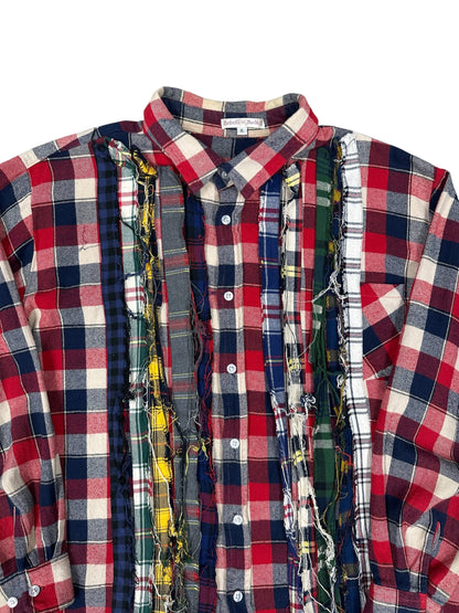 Camisa Needles Rebuild a cuadros patchwork con diseño deconstruido (1 of 1 style)