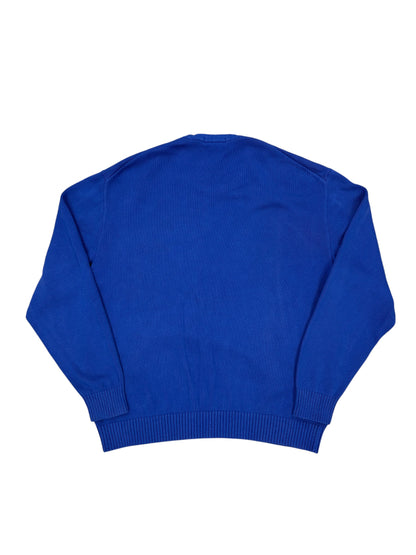 Jersey knit Supreme azul con logo tonal