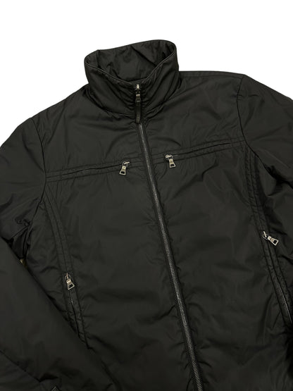 Chaqueta técnica Prada nylon negra reversible / bicolor