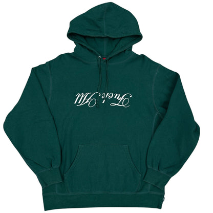 Sudadera con capucha Supreme verde script logo Fuck All