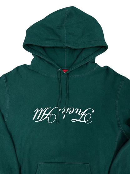 Sudadera con capucha Supreme verde script logo Fuck All