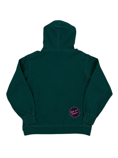 Sudadera con capucha Supreme verde script logo Fuck All