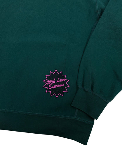 Sudadera con capucha Supreme verde script logo Fuck All